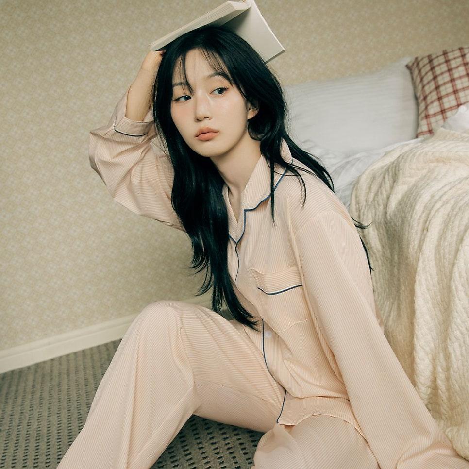 사이즈 선택이 자유로운 도씨 카라 잠옷