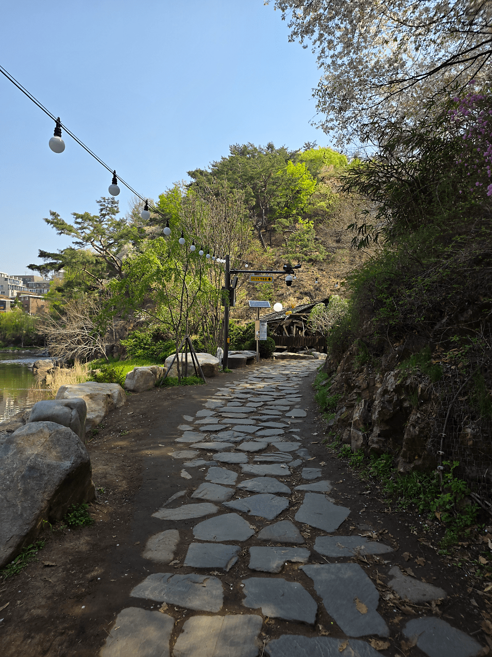 홍제천 주변 주차 안내 표지판