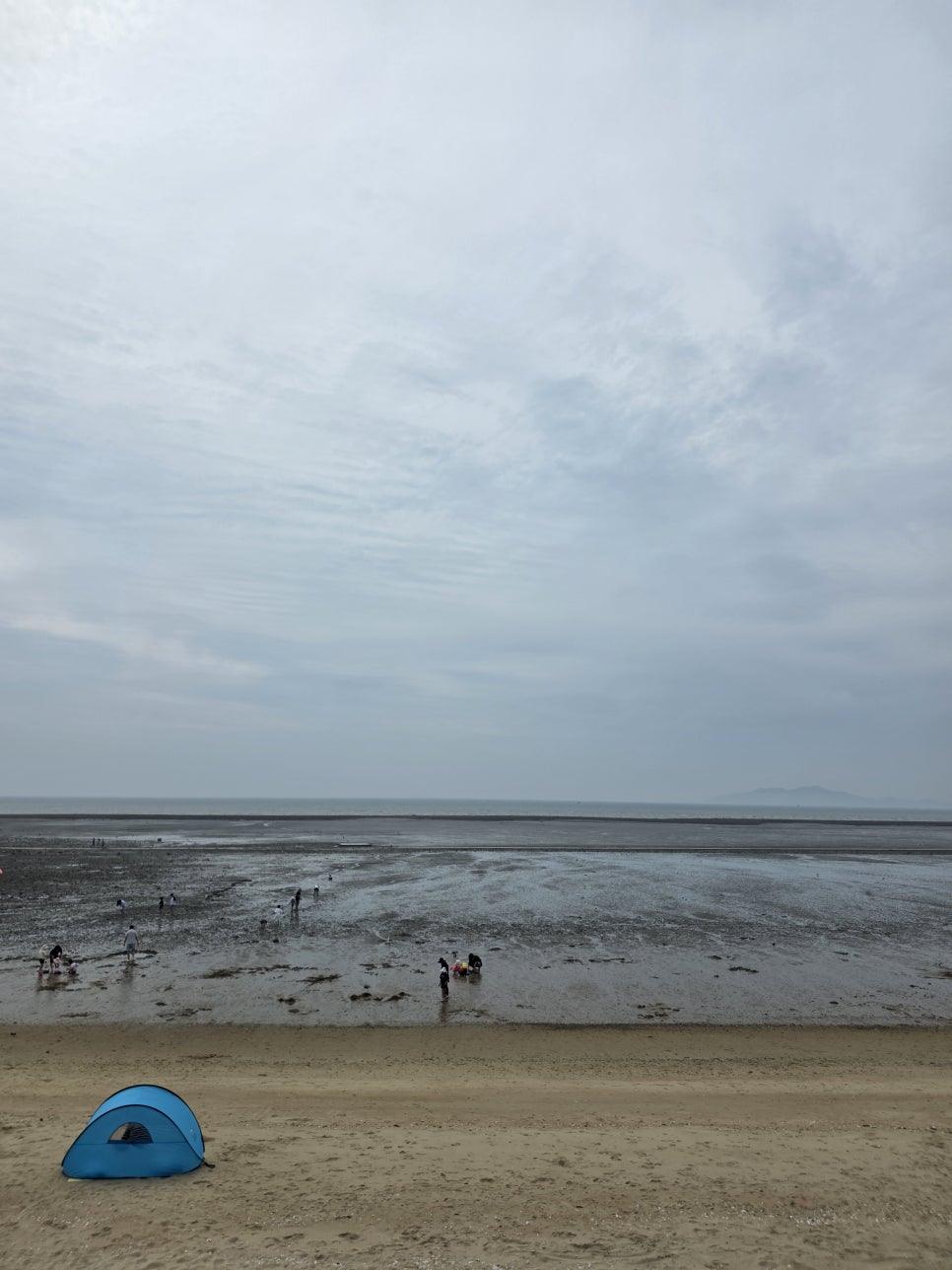 안전하게 피칭을 마친 텐트 주변 전경