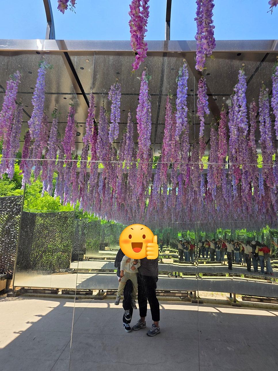 화사하게 만개한 수목원 화단