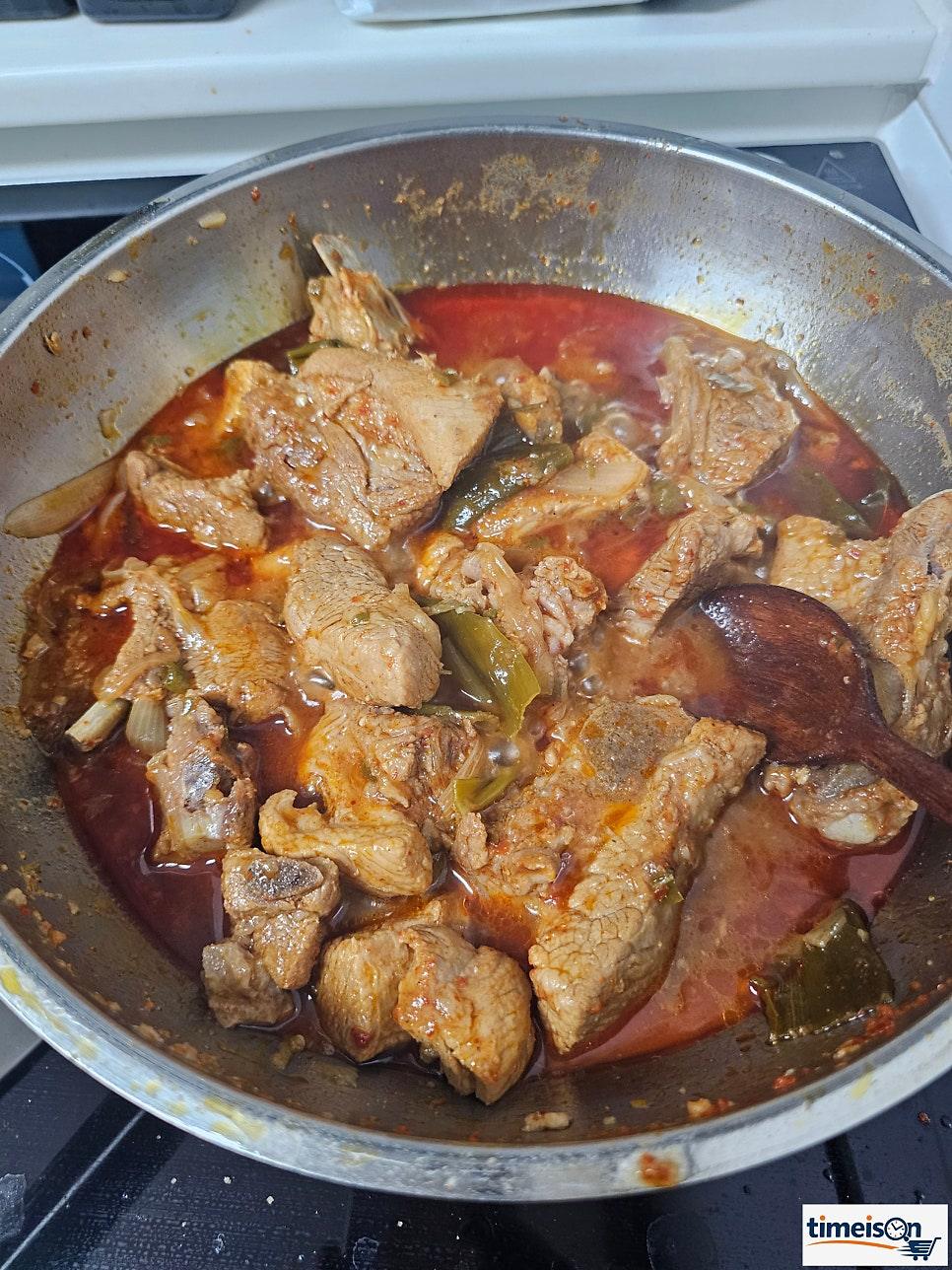 메인 요리 완성 - 어남선생 스타일 돼지갈비찜
