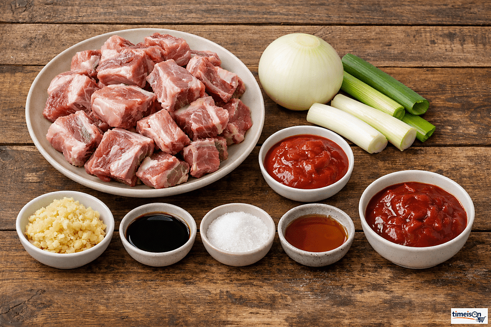 돼지갈비찜 레시피 준비 단계