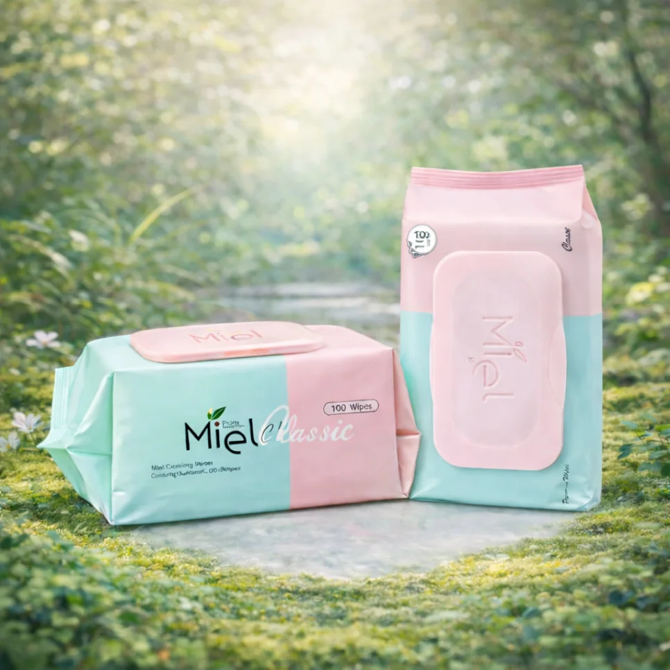 미엘 물티슈 저자극 테스트 완료