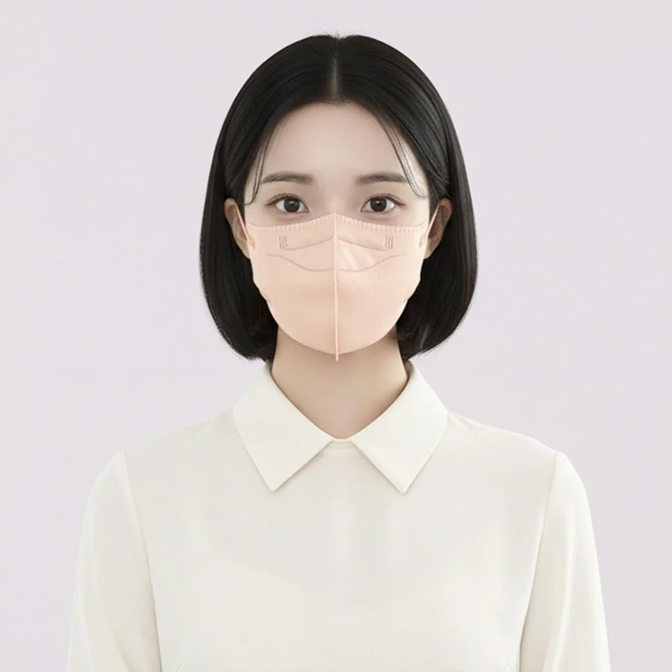 마스크 안감 및 이어밴드 디테일